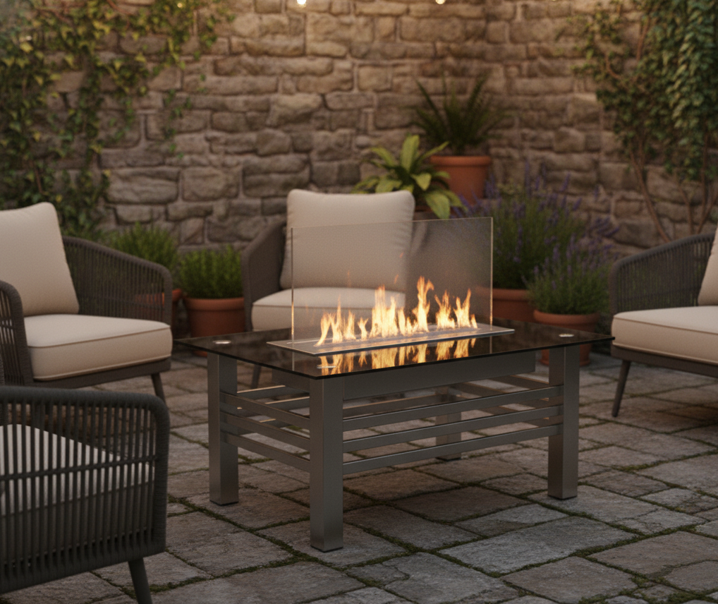 Instrooments freestanding patio fireplace